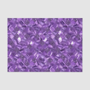 Papel De Seda Patrón de quatrefoil marroquí morado oscuro
