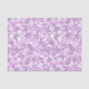 Papel De Seda Patrón de Quatrefoil Marroquí Púrpura Lilac