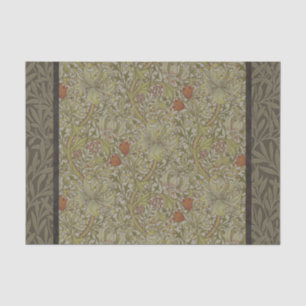 Papel De Seda Patrón de rama de sauce y lirio dorado de William