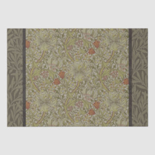 Papel De Seda Patrón de rama de sauce y lirio dorado de William 