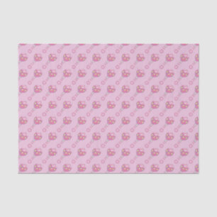 Papel De Seda Patrón de rattle de bebé rosa