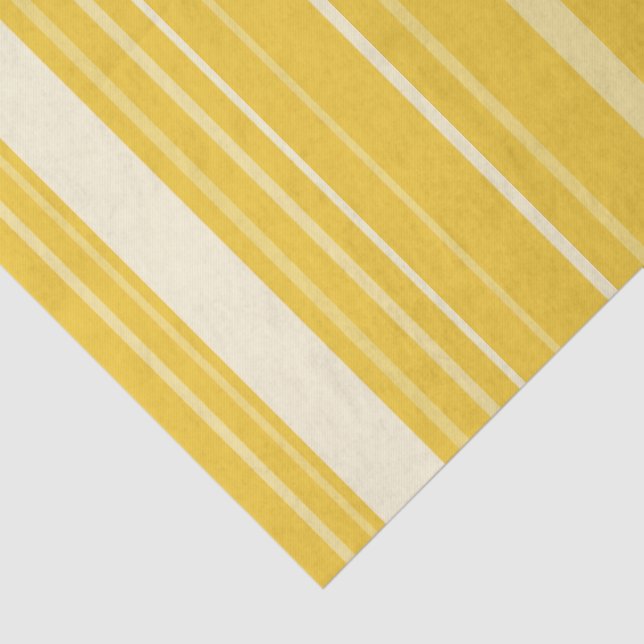 Papel De Seda Patrón de rayas amarillas (Detalle)