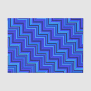 Papel De Seda Patrón de rayas azules