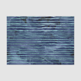 Papel De Seda Patrón de rayas azules