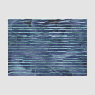 Papel De Seda Patrón de rayas azules
