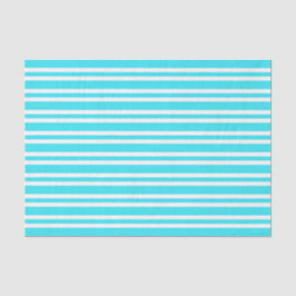 Papel De Seda Patrón de rayas blancas y azules