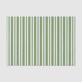 Papel De Seda Patrón de rayas blancas y verdes