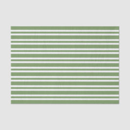 Papel De Seda Patrón de rayas blancas y verdes