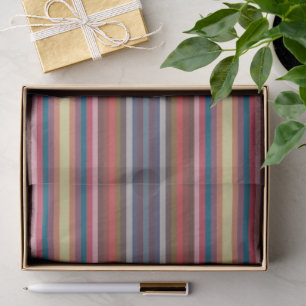 Papel De Seda Patrón de rayas de colores de otoño e invierno