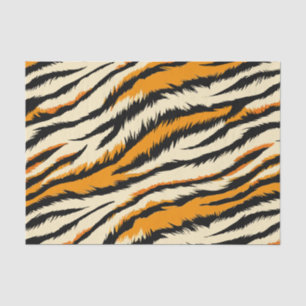 Papel De Seda Patrón de rayas de tigre negro y marrón
