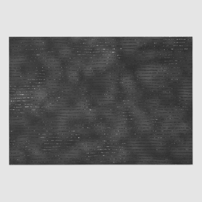 Papel De Seda Patrón de rayas negras y purpurinas (Anverso)