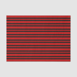 Papel De Seda Patrón de rayas rojas y negras