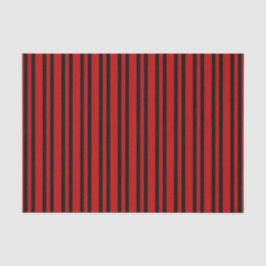Papel De Seda Patrón de rayas rojas y negras