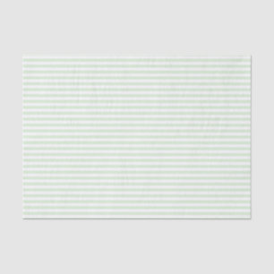 Papel De Seda Patrón de rayas verde jade lechoso pálido y blanco