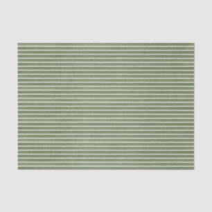 Papel De Seda Patrón de rayas verdes cálidas