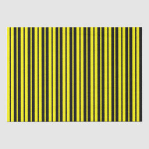 Papel De Seda Patrón de rayas verticales amarillas y negras