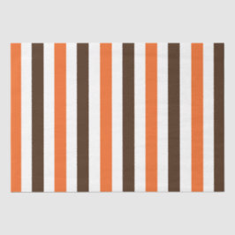 Papel De Seda Patrón de rayas verticales de color marrón naranja