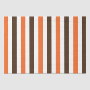 Papel De Seda Patrón de rayas verticales marrón naranja