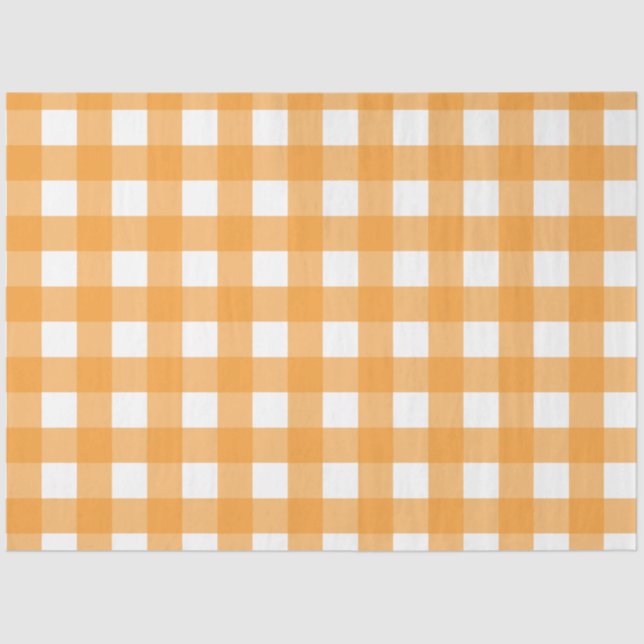 Papel De Seda Patrón de rebanado de Naranja de otoño (Anverso)
