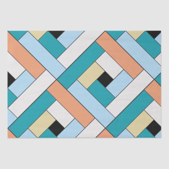 Papel De Seda Patrón de rectángulo (ver10) con detalle de Person (Anverso)