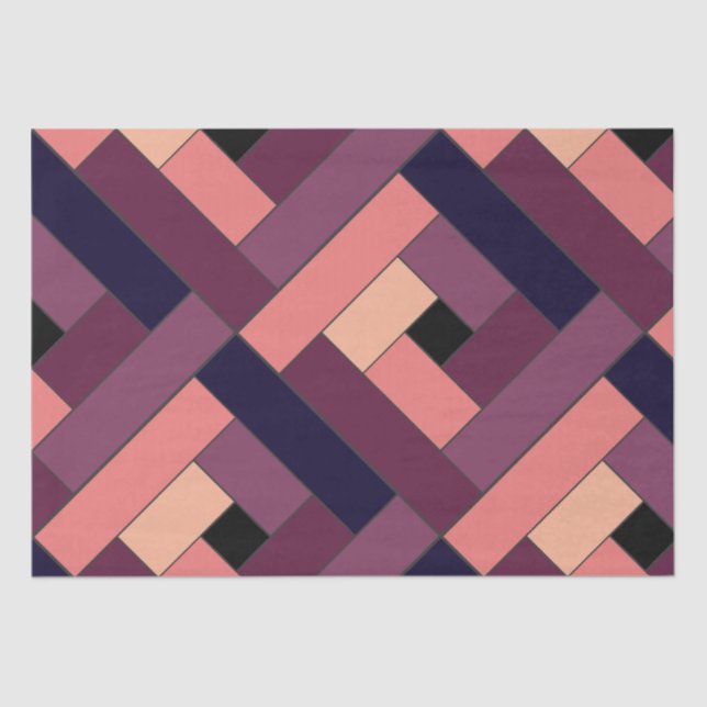 Papel De Seda Patrón de rectángulo (ver5) con detalle de Persona (Anverso)