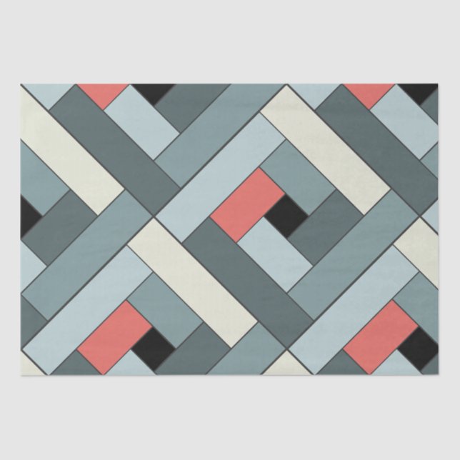 Papel De Seda Patrón de rectángulo (ver6) con detalle de Persona (Anverso)