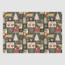 Patrón de renos de Navidades pequeños