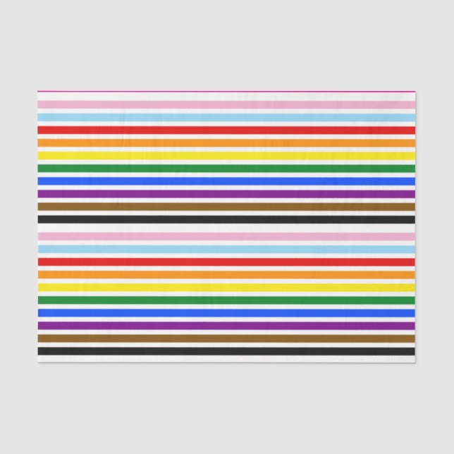 Papel De Seda Patrón de repetición de bandas horizontales de pro (Anverso)
