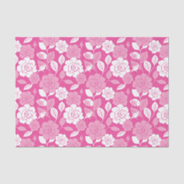 PAPEL DE SEDA PATRÓN DE ROSA (ROSA)
