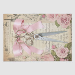 Papel De Seda Patrón de rosas y de mascado de éfera