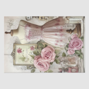 Papel De Seda Patrón de rosas y de mascado de éfera