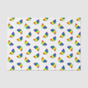 Papel De Seda Patrón de sandía arco iris