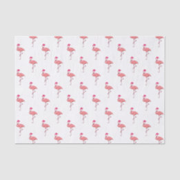 Papel De Seda Patrón de Santa Claus de Flamenco Rosa