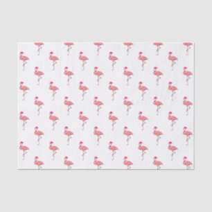 Papel De Seda Patrón de Santa Claus de Flamenco Rosa