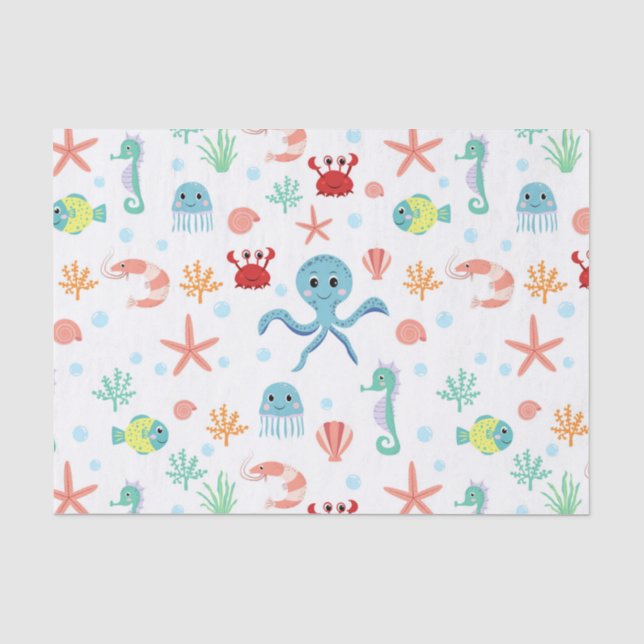 Papel De Seda patrón de Sea World (Anverso)