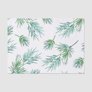 Papel De Seda Patrón de seda de "ramas de pino"