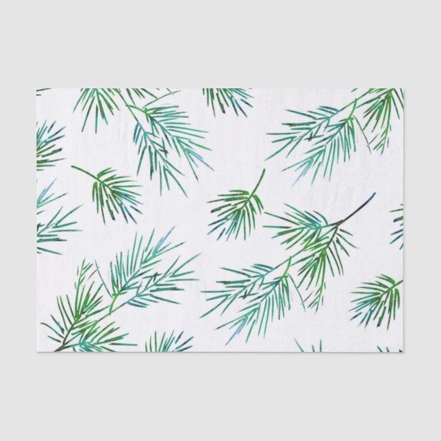 Papel De Seda Patrón de seda de "ramas de pino" (Anverso)