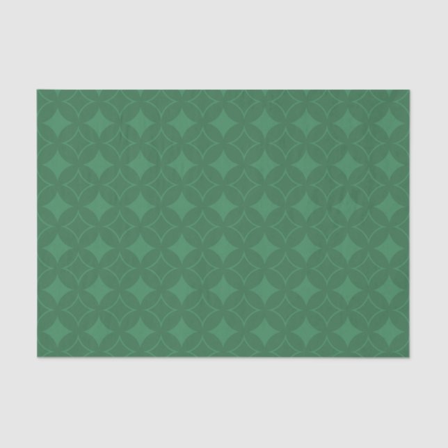 Papel De Seda Patrón de Shippo Verde (Anverso)