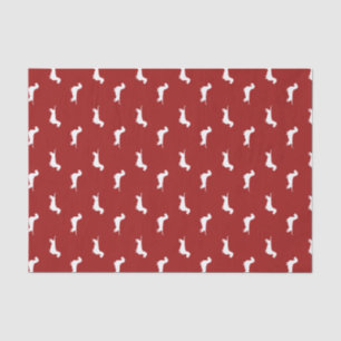 Papel De Seda Patrón de siluetas de Dachshund de pelo duro