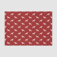 Patrón de siluetas de Doberman Pinscher Rojo