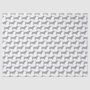 Papel De Seda Patrón de siluetas de enlace basal