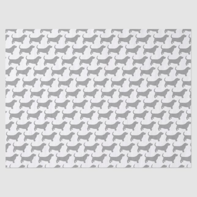 Papel De Seda Patrón de siluetas de enlace basal (Anverso)