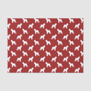 Papel De Seda Patrón de siluetas de Griffon de Bruselas Rojo