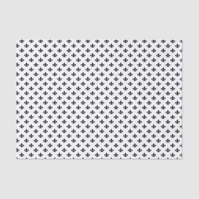 Papel De Seda Patrón de símbolo Fleur De Lis (Anverso)