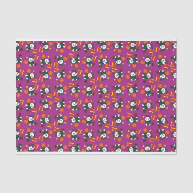 Papel De Seda Patrón de Snowman (Anverso)