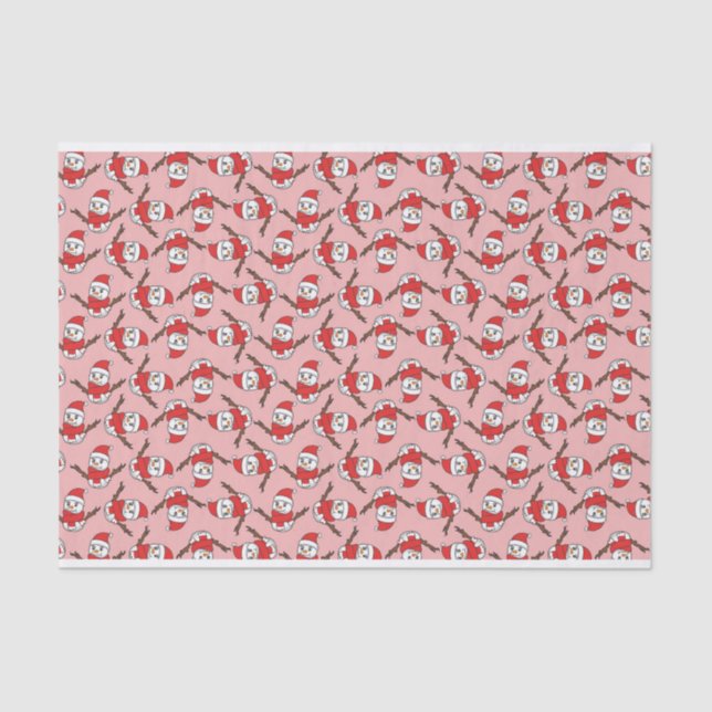 Papel De Seda Patrón de Snowman (Anverso)