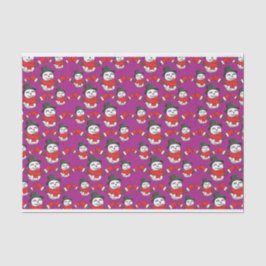 Papel De Seda Patrón de Snowman