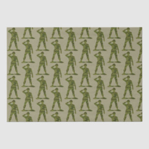 Papel De Seda Patrón de soldados de los Camos Verdes