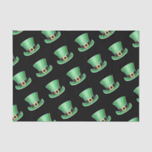 Papel De Seda Patrón de sombrero superior verde del Día de San P