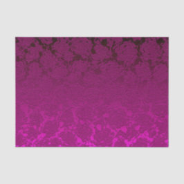 Papel De Seda Patrón de succión floral de fucsia rosa metálico